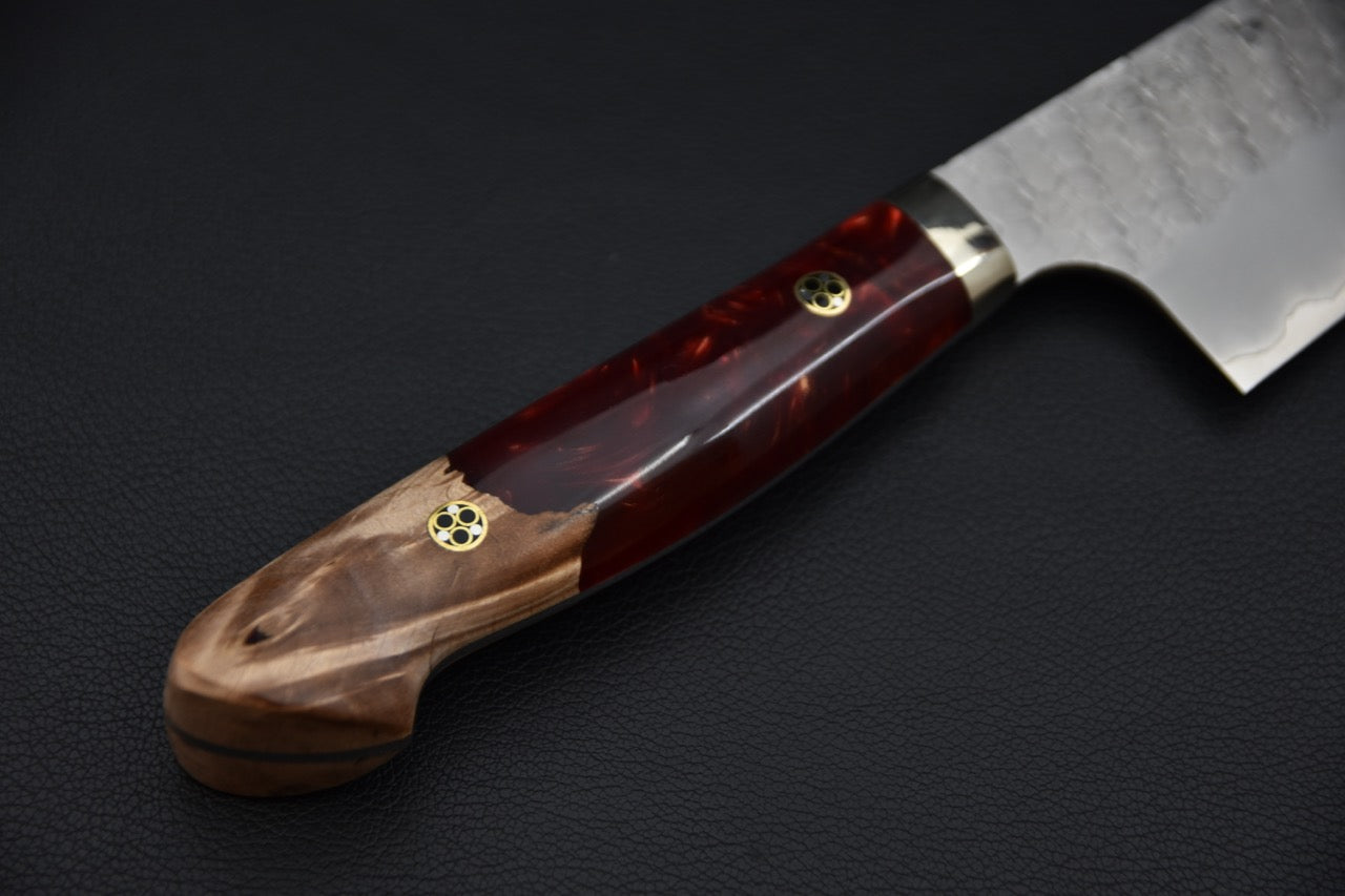 Nigara Hamono SG2 Migaki Tsuchime Bunka 180mm Momiji