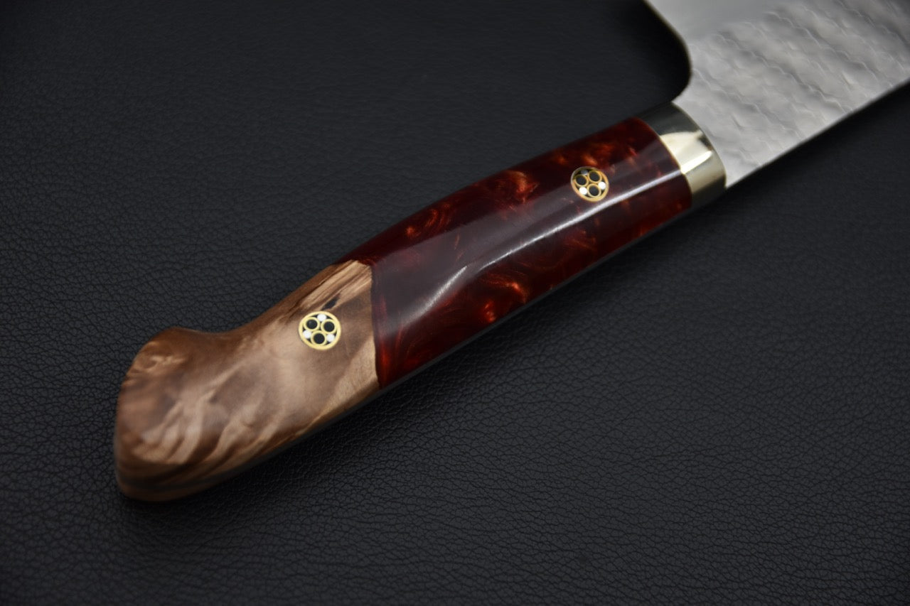 Nigara Hamono SG2 Migaki Tsuchime Bunka 180mm Momiji