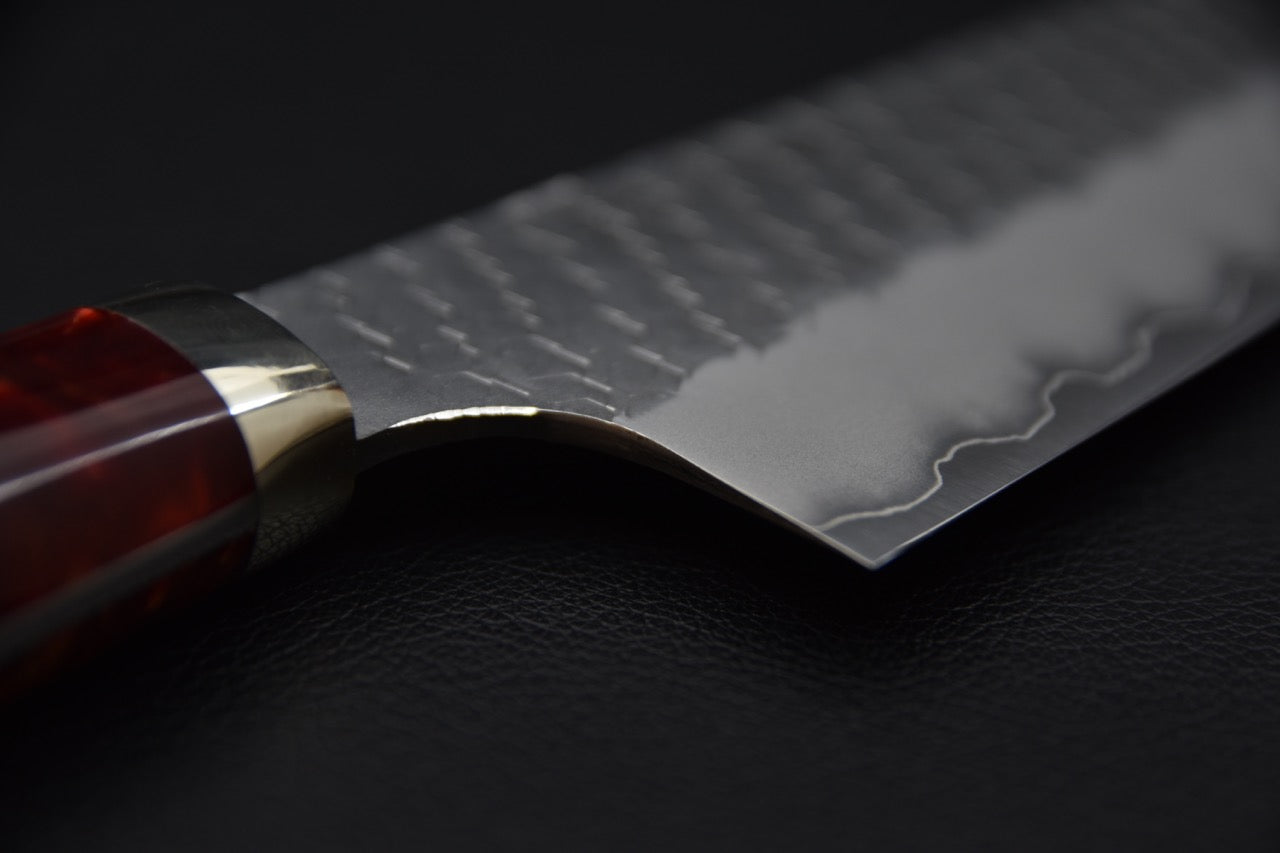 Nigara Hamono SG2 Migaki Tsuchime Bunka 180mm Momiji