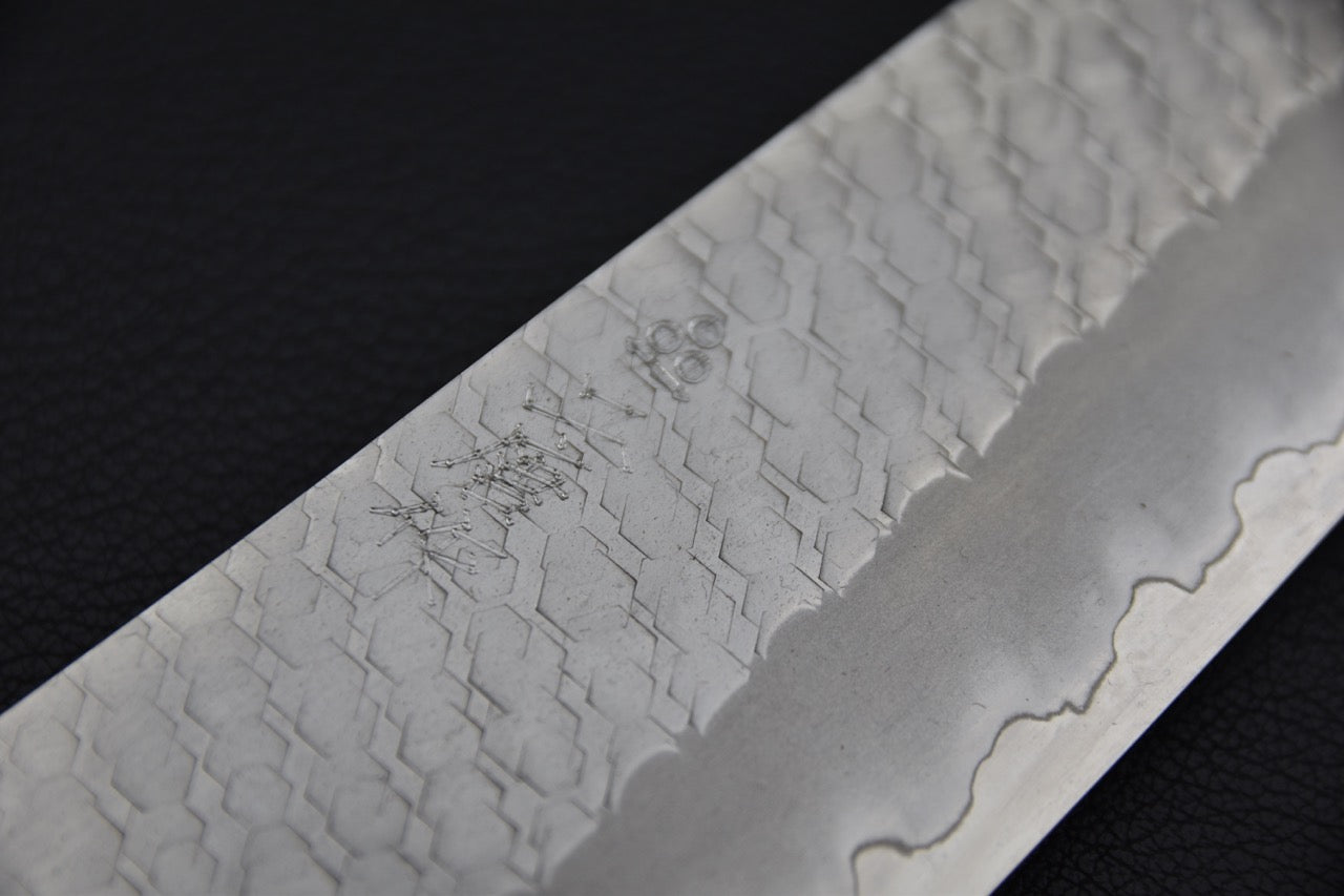 Nigara Hamono SG2 Migaki Tsuchime Gyuto 210mm Brume Bleue