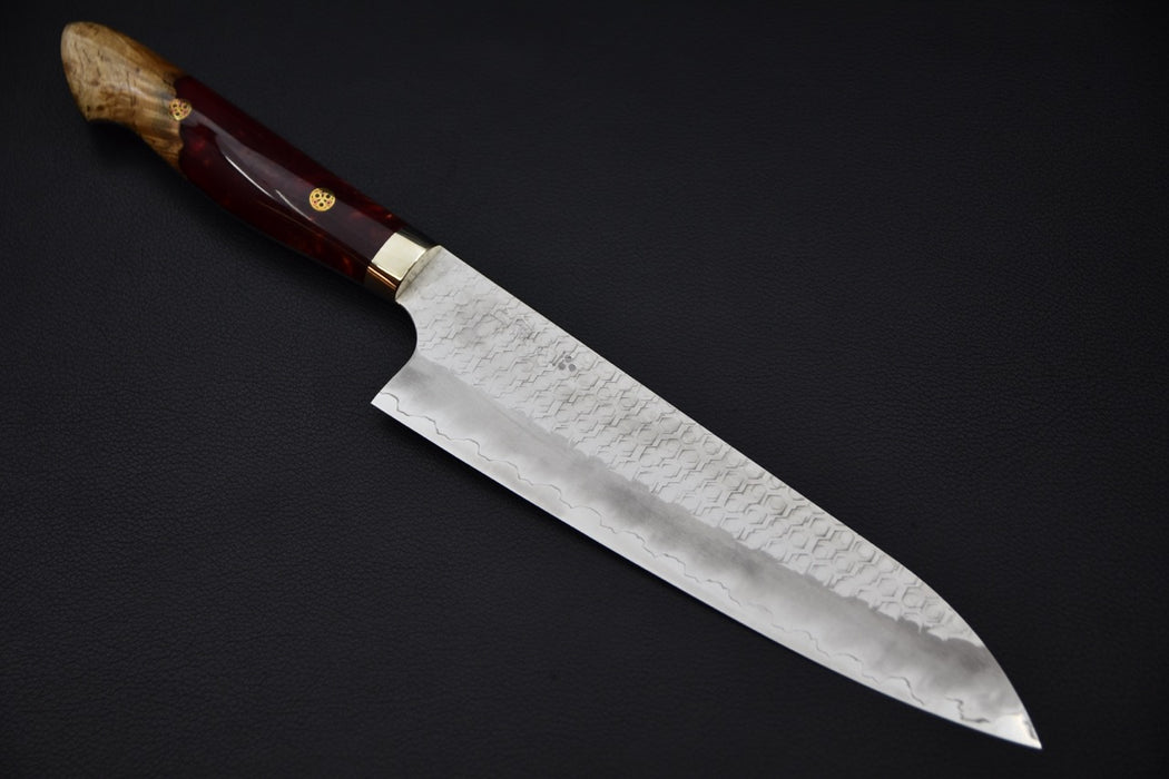 Nigara Hamono SG2 Migaki Tsuchime Gyuto 210mm Momiji