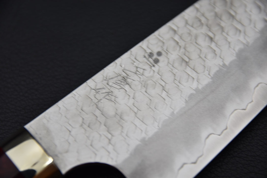 Nigara Hamono SG2 Migaki Tsuchime Gyuto 210mm Momiji