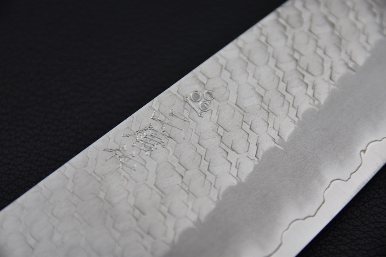 Nigara Hamono SG2 Migaki Tsuchime Gyuto 210mm Tempête Hivernale