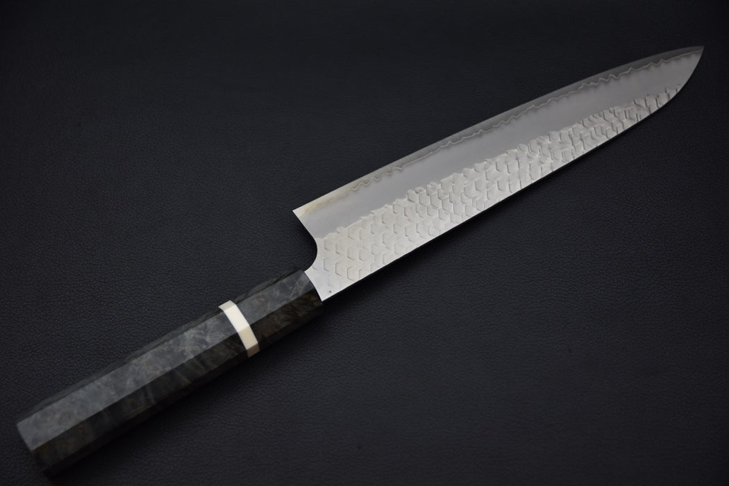 Nigara Hamono SG2 Migaki Tsuchime Gyuto 240mm Birch Wood