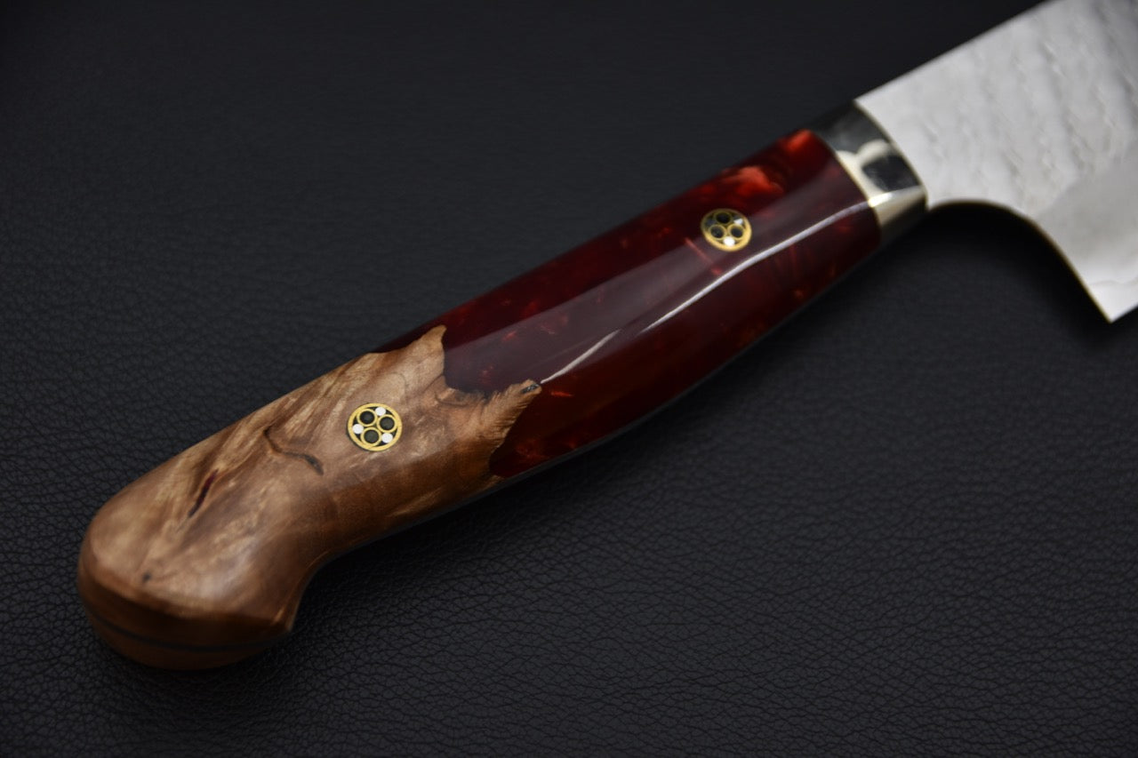 Nigara Hamono SG2 Migaki Tsuchime Gyuto 240mm Momiji