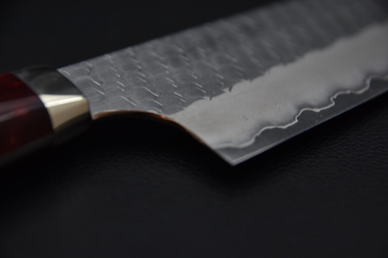 Nigara Hamono SG2 Migaki Tsuchime Gyuto 240mm Momiji