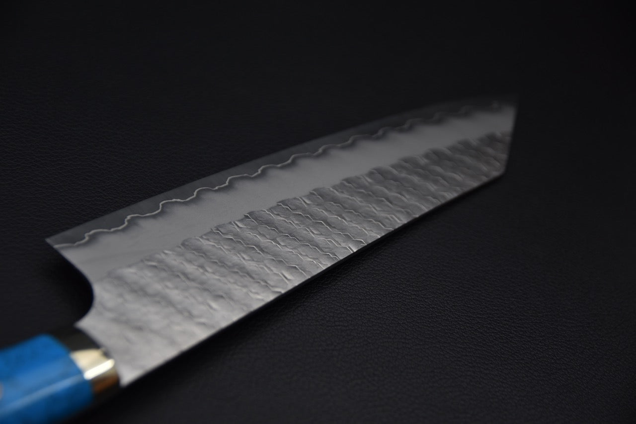 Nigara Hamono SG2 Migaki Tsuchime Gyuto Kiritsuke 210mm Turquoise #1