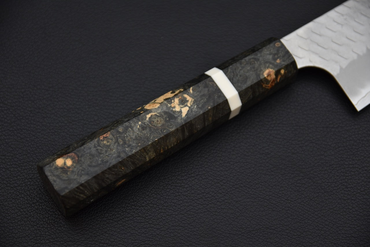 Nigara Hamono SG2 Migaki Tsuchime Kiritsuke Gyuto 210mm Bouleau