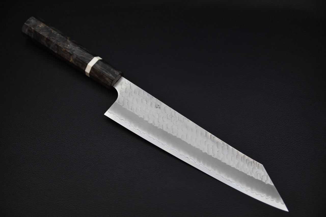 Nigara Hamono SG2 Migaki Tsuchime Kiritsuke Gyuto 240mm Bouleau
