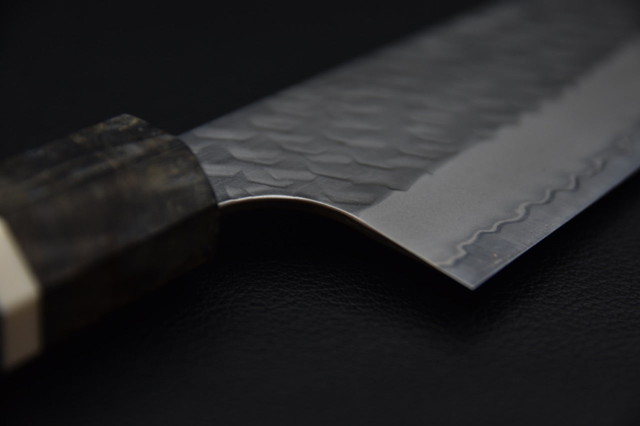 Nigara Hamono SG2 Migaki Tsuchime Kiritsuke Gyuto 240mm Bouleau