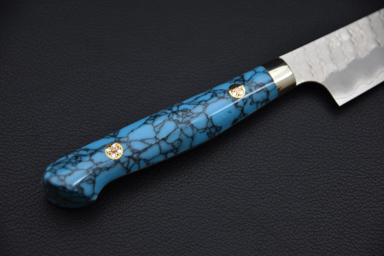 Nigara Hamono SG2 Migaki Tsuchime Kiritsuke Petty 150mm Turquoise