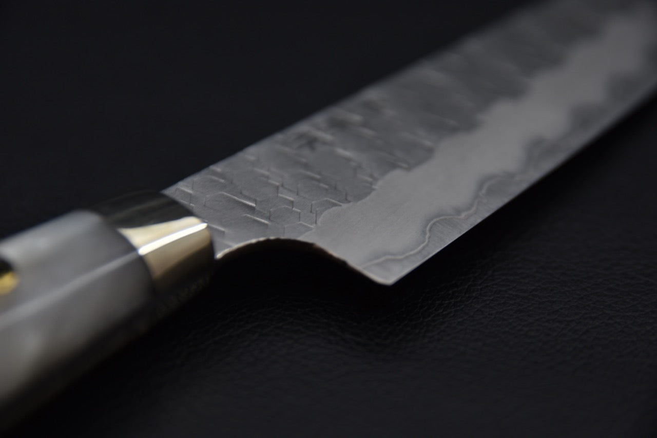 Nigara Hamono SG2 Migaki Tsuchime Kiritsuke Petty 150mm White Storm