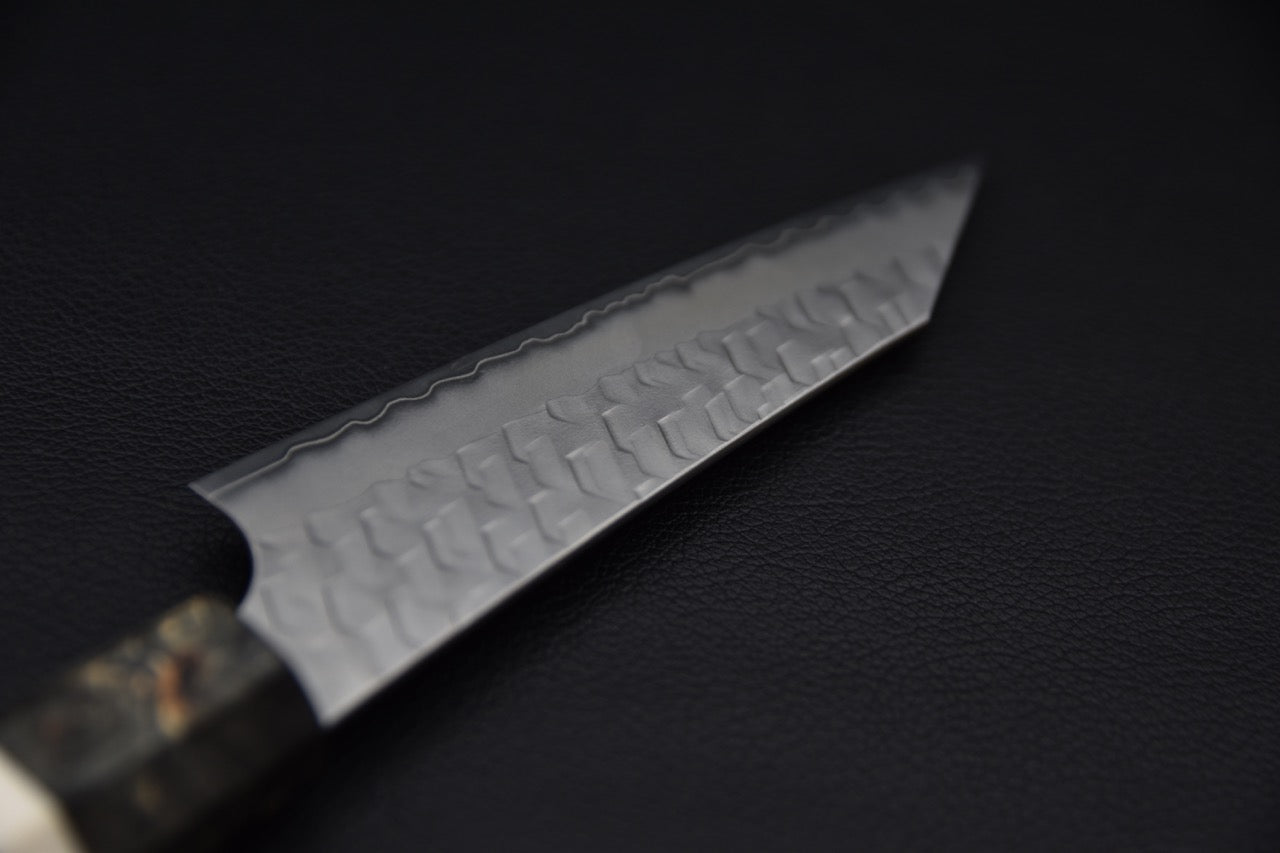 Nigara Hamono SG2 Migaki Tsuchime Kiritsuke Paring 95mm Bois de Bouleau
