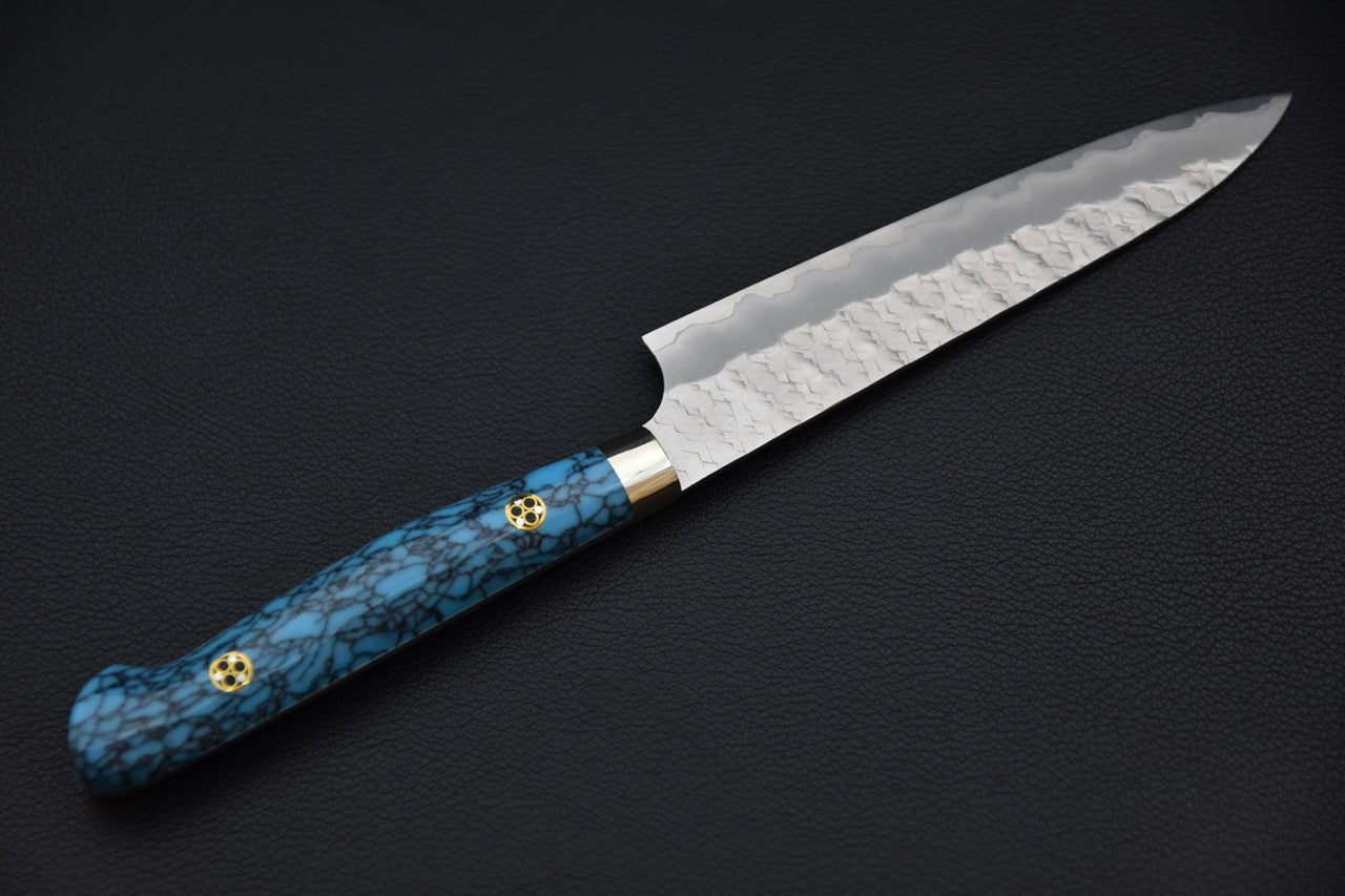 Nigara Hamono SG2 Migaki Tsuchime Petty 150mm Turquoise