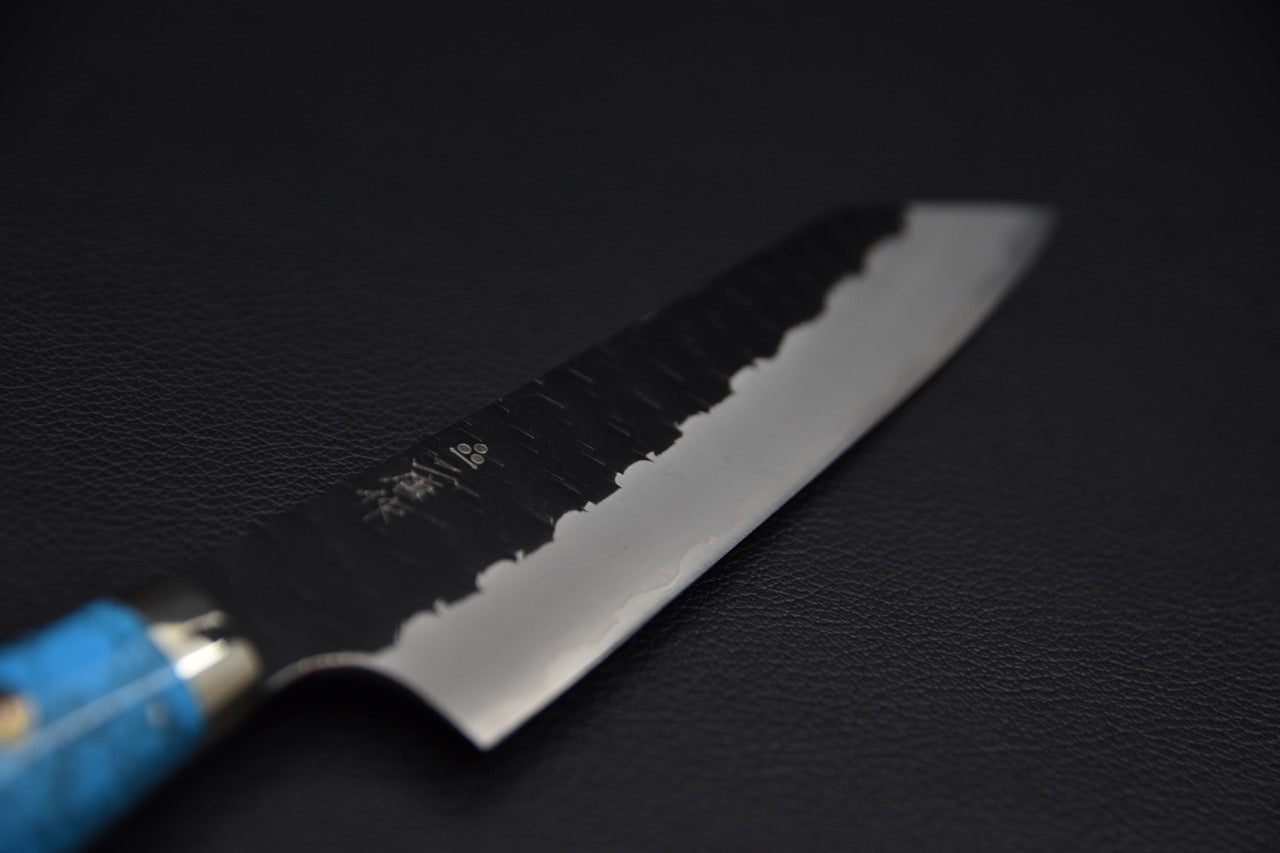 Nigara Hamono SG2 Petty Kiritsuke Tuschime Kurouchi 150mm Turquoise
