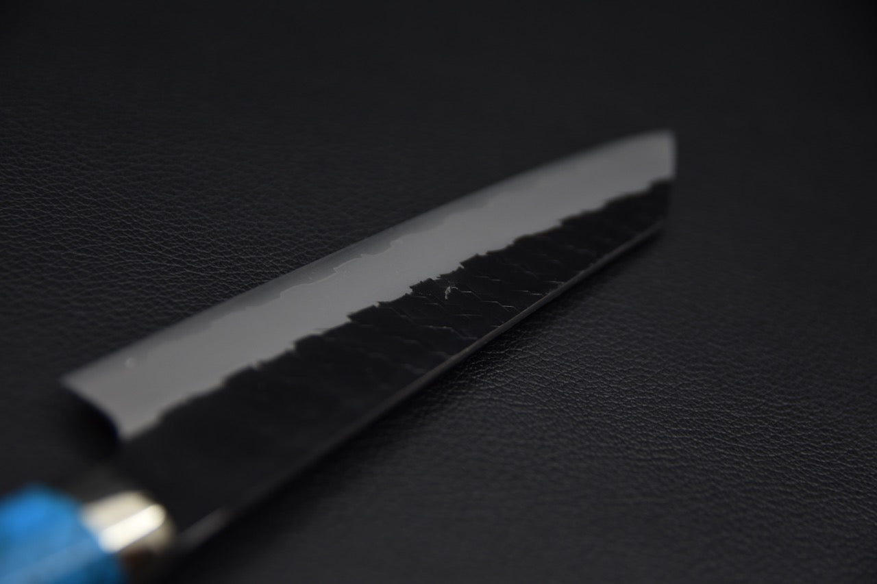 Nigara Hamono SG2 Petty Kiritsuke Tuschime Kurouchi 150mm Turquoise