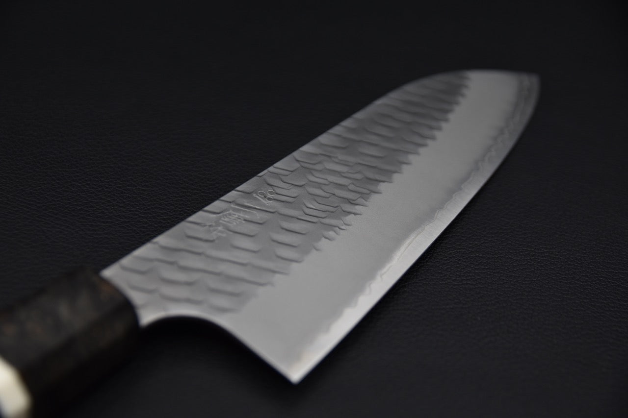 Nigara Hamono SG2 Santoku Tsuchime Migaki Bouleau