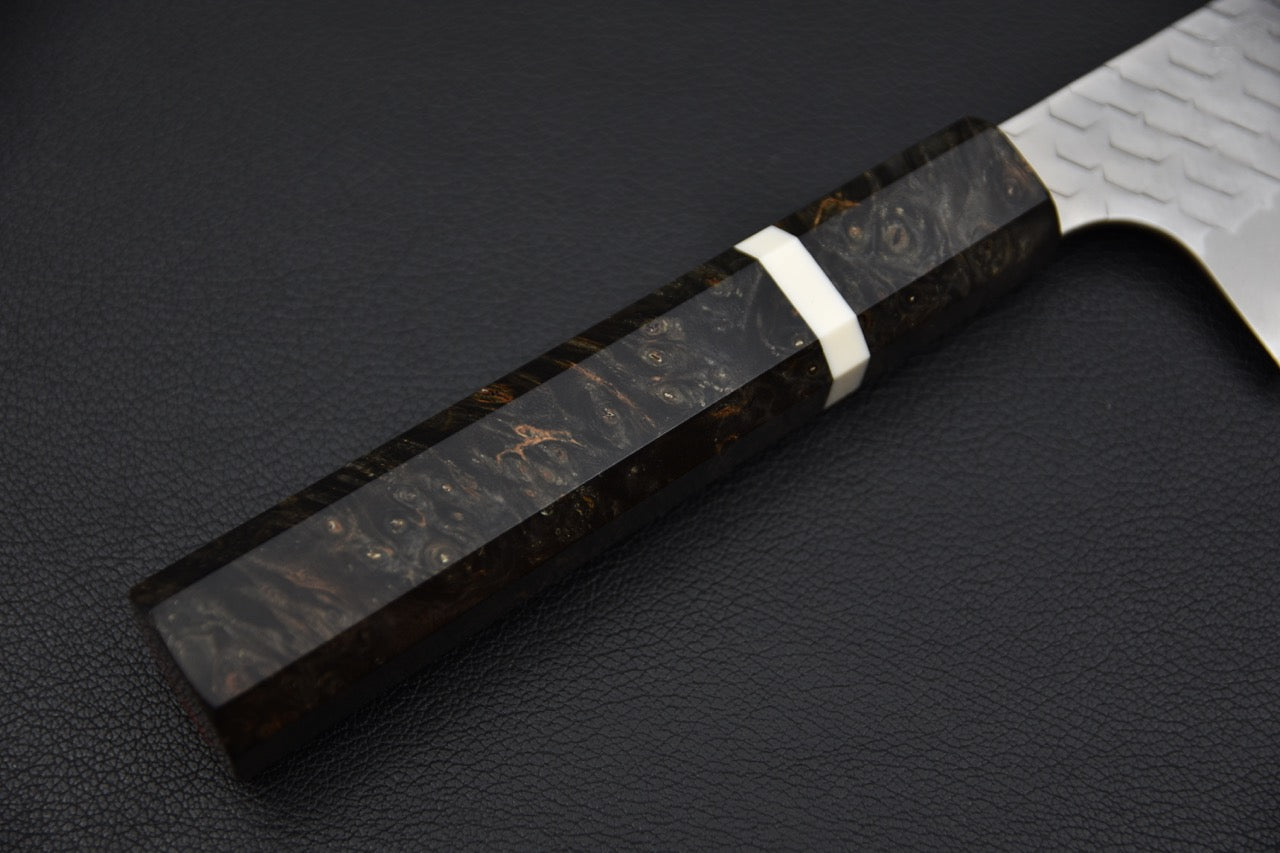 Nigara Hamono SG2 Santoku Tsuchime Migaki Bouleau