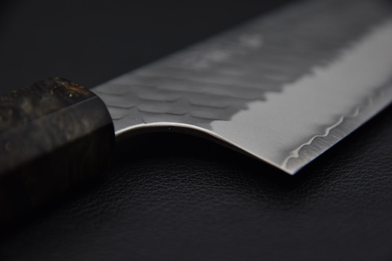 Nigara Hamono SG2 Santoku Tsuchime Migaki Bouleau