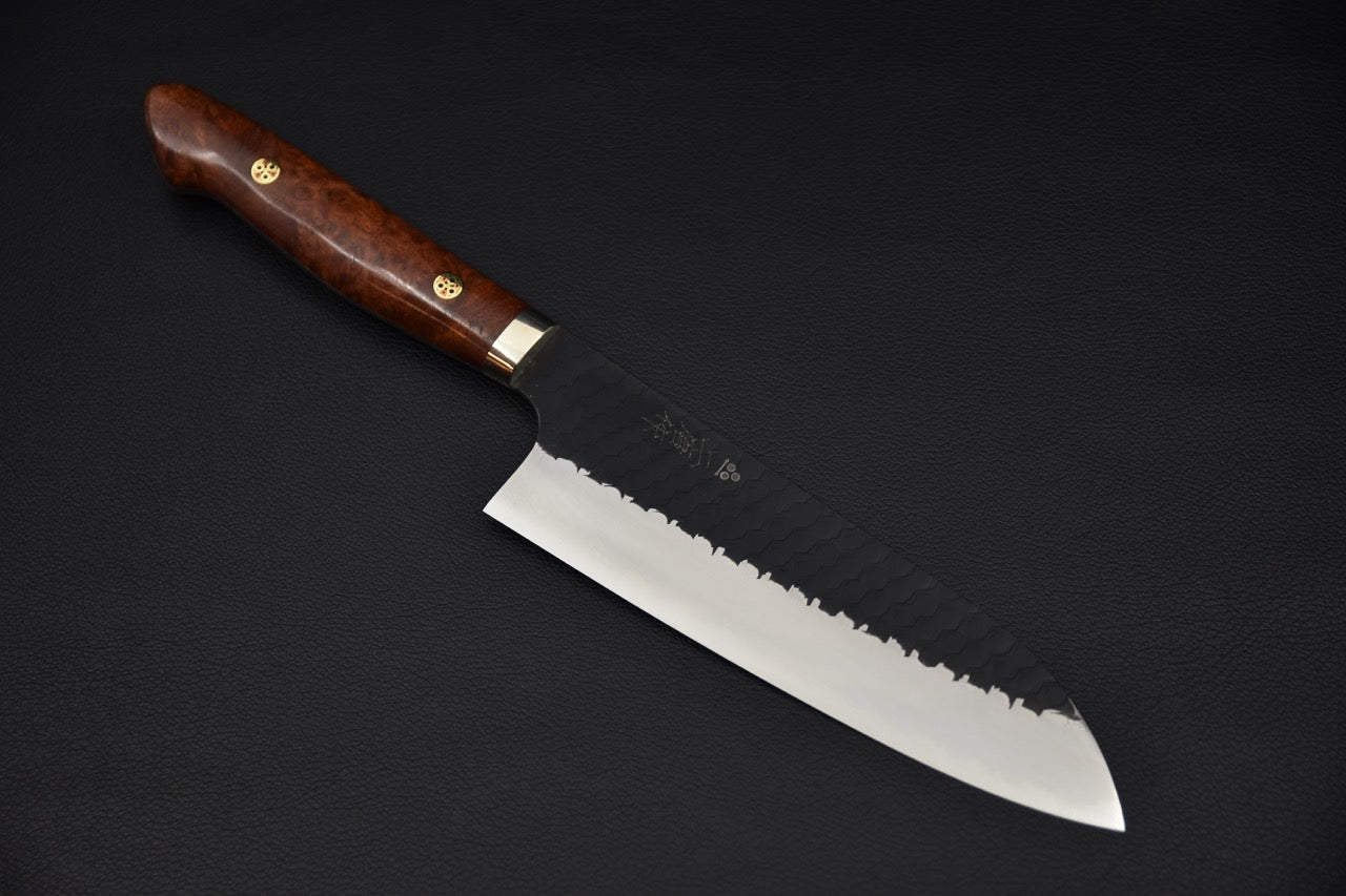 Nigara Hamono SG2 Tsuchime Kurouchi Santoku Karin