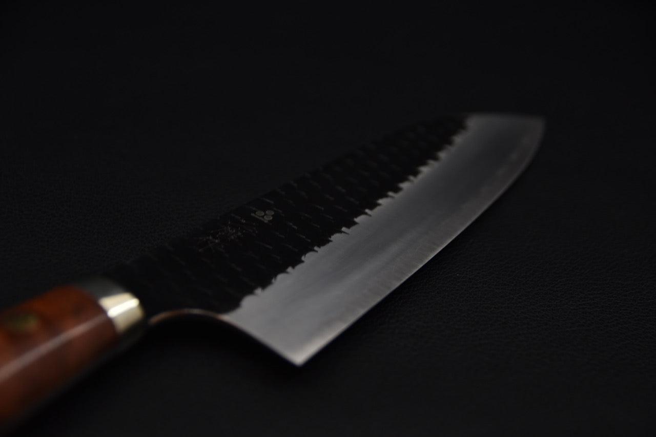 Nigara Hamono SG2 Tsuchime Kurouchi Santoku Karin