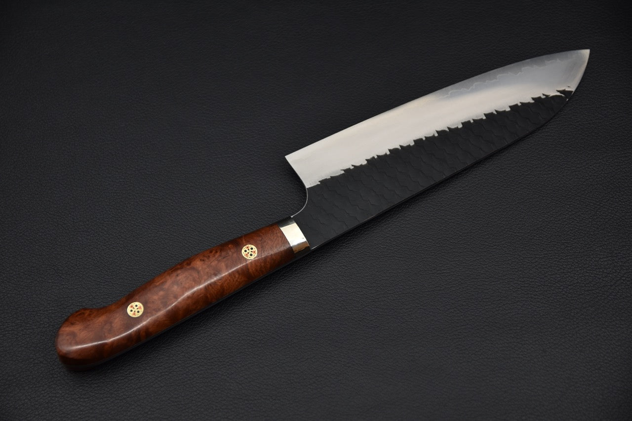 Nigara Hamono SG2 Tsuchime Kurouchi Santoku Karin