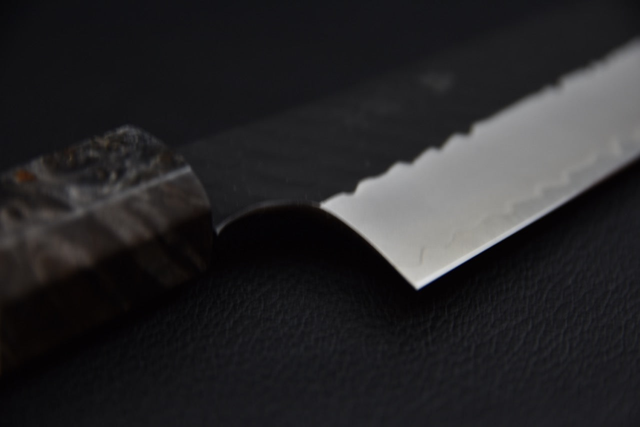 Nigara Hamono SG2 Tsuchime Kurouchi Sujihiki Sakimaru 270mm Bouleau