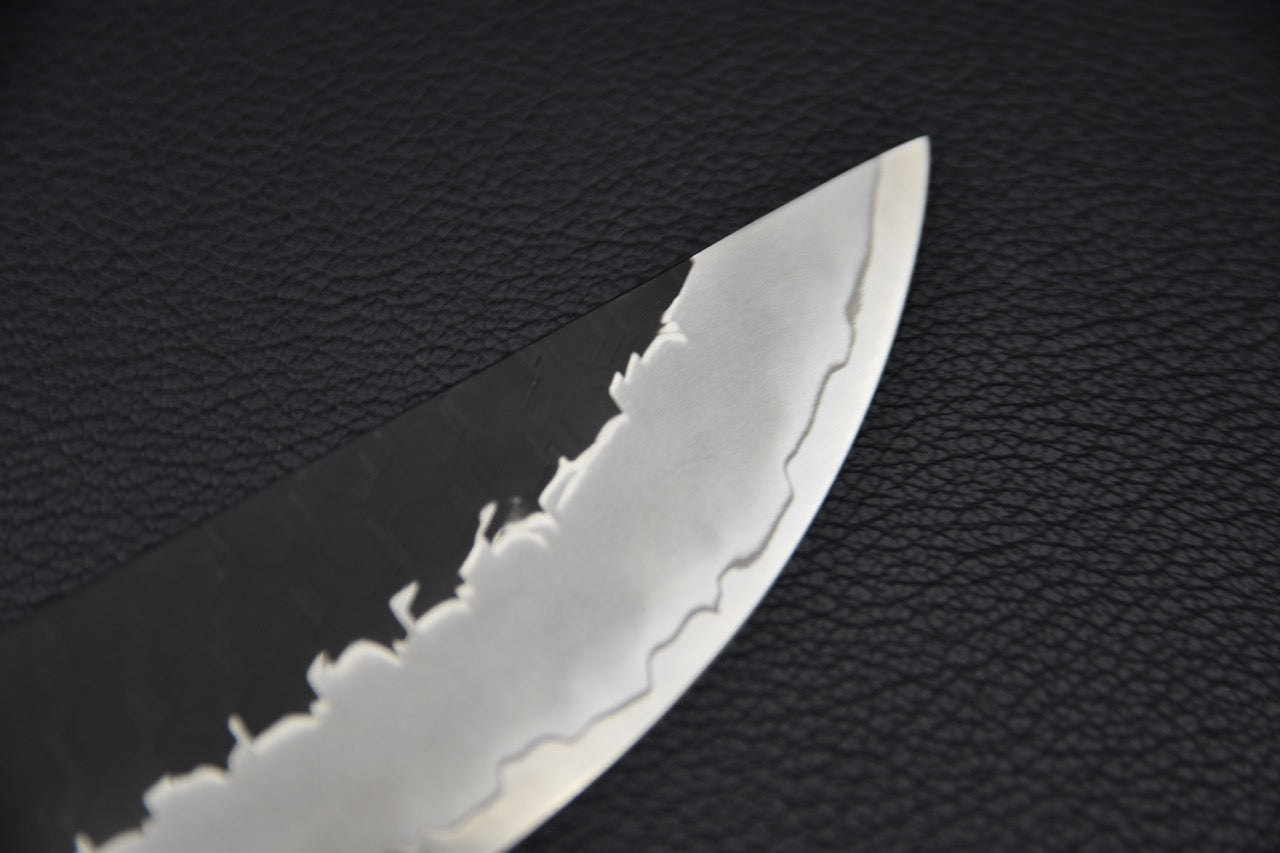 Nigara Hamono SG2 Tsuchime Kurouchi Sujihiki Sakimaru 270mm Turquoise