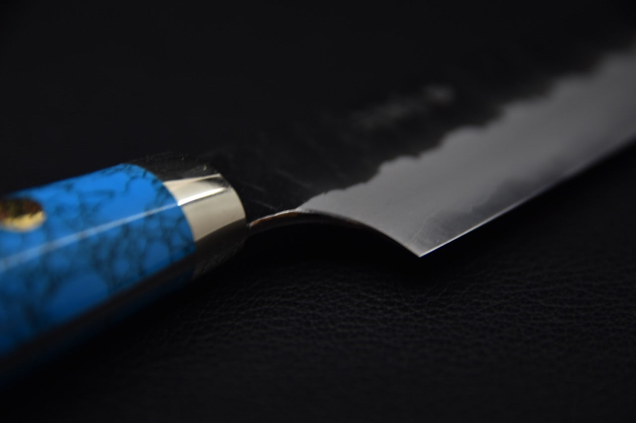 Nigara Hamono SG2 Tuschime Kurouchi Petty 150mm Turquoise