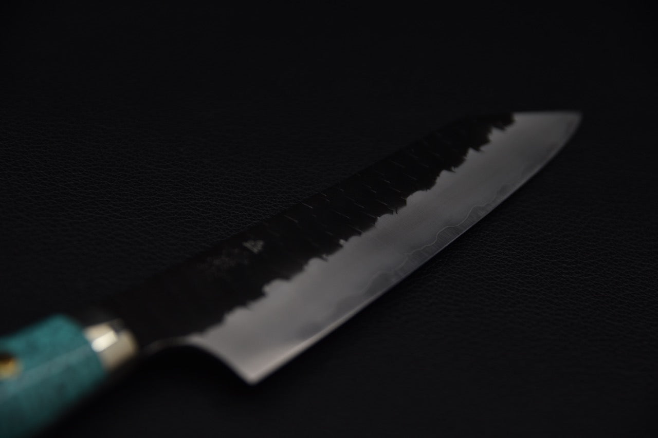 Nigara Hamono SG2 Tuschime Kurouchi Petty Kiritsuke 150mm Turquoise #1