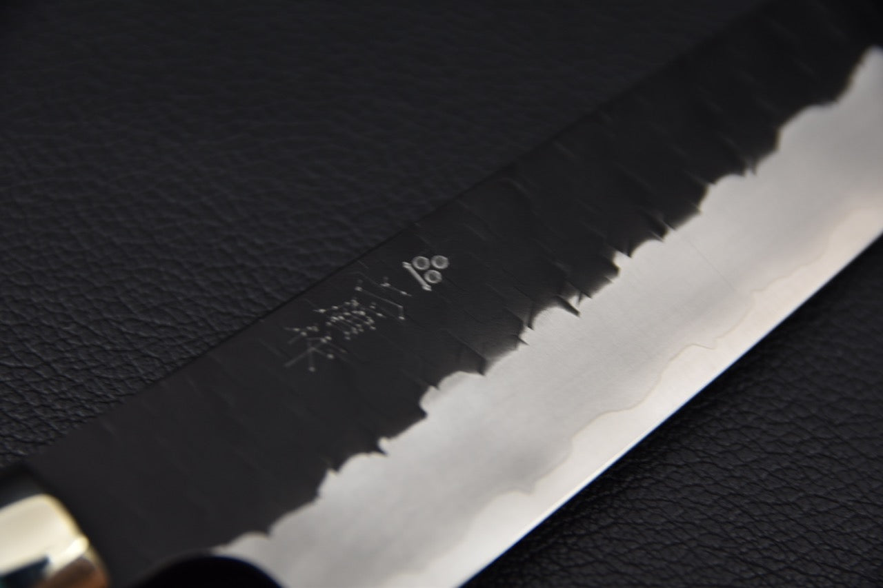 Nigara Hamono SG2 Tuschime Kurouchi Petty Kiritsuke 150mm Turquoise #1