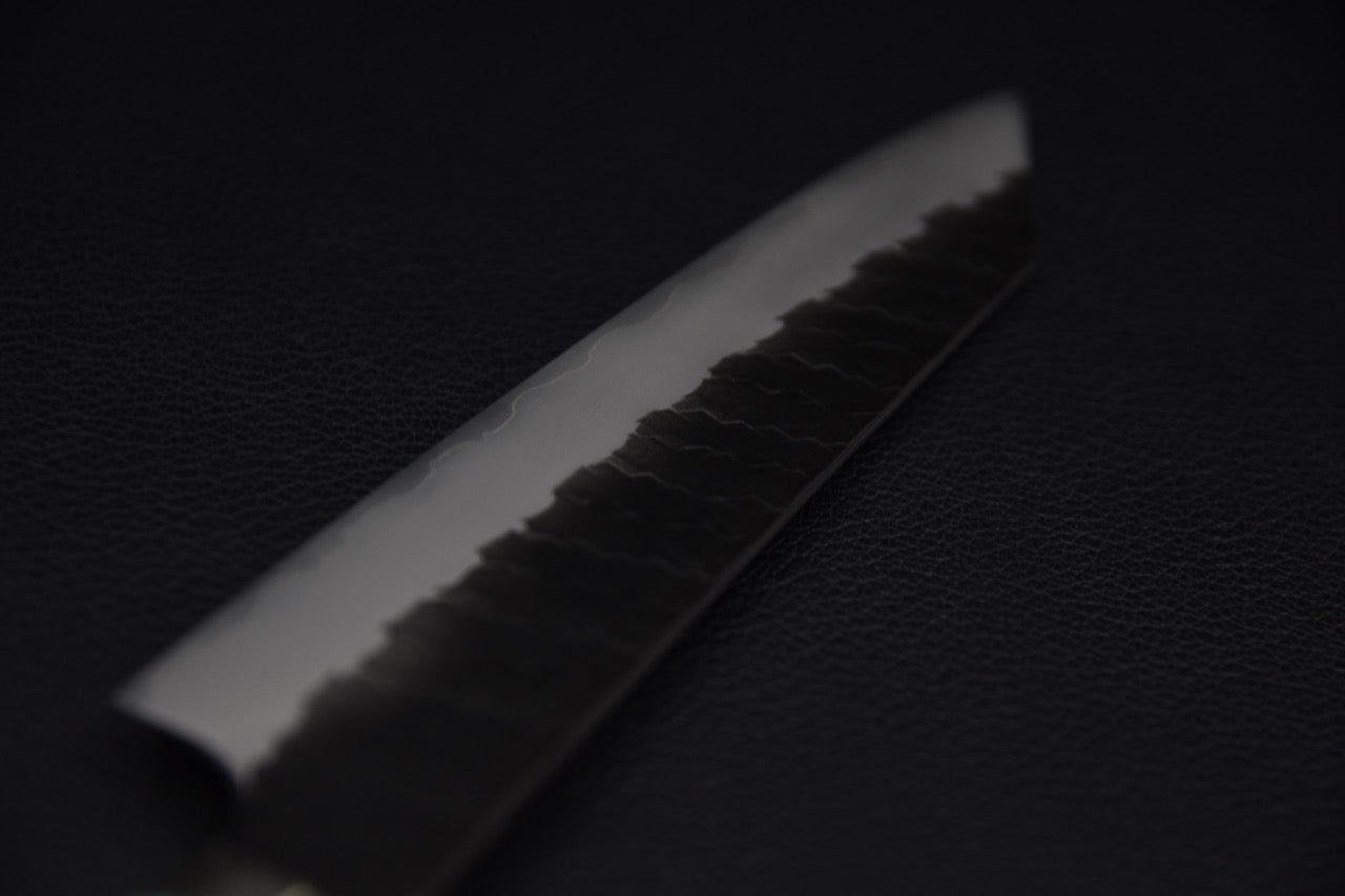 Nigara Hamono SG2 Tuschime Kurouchi Petty Kiritsuke 150mm Turquoise #1