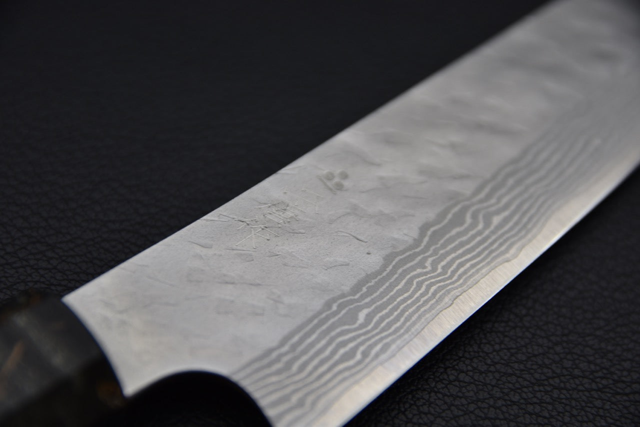 Nigara Hamono VG-10 Tsuchime Damascus Petty 150mm Birch Wood
