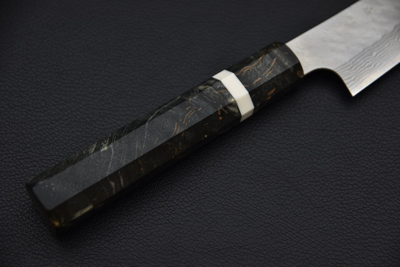 Nigara Hamono VG-10 Tsuchime Damascus Petty 150mm Birch Wood