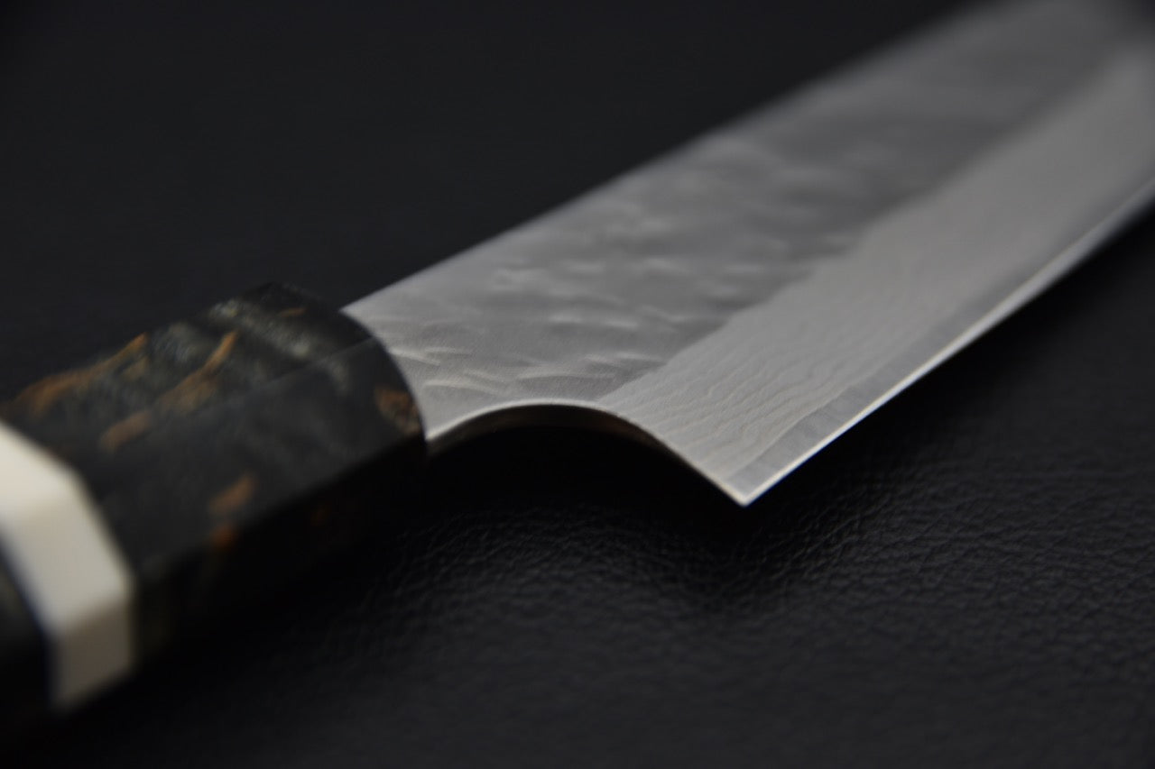 Nigara Hamono VG-10 Tsuchime Damascus Petty 150mm Birch Wood