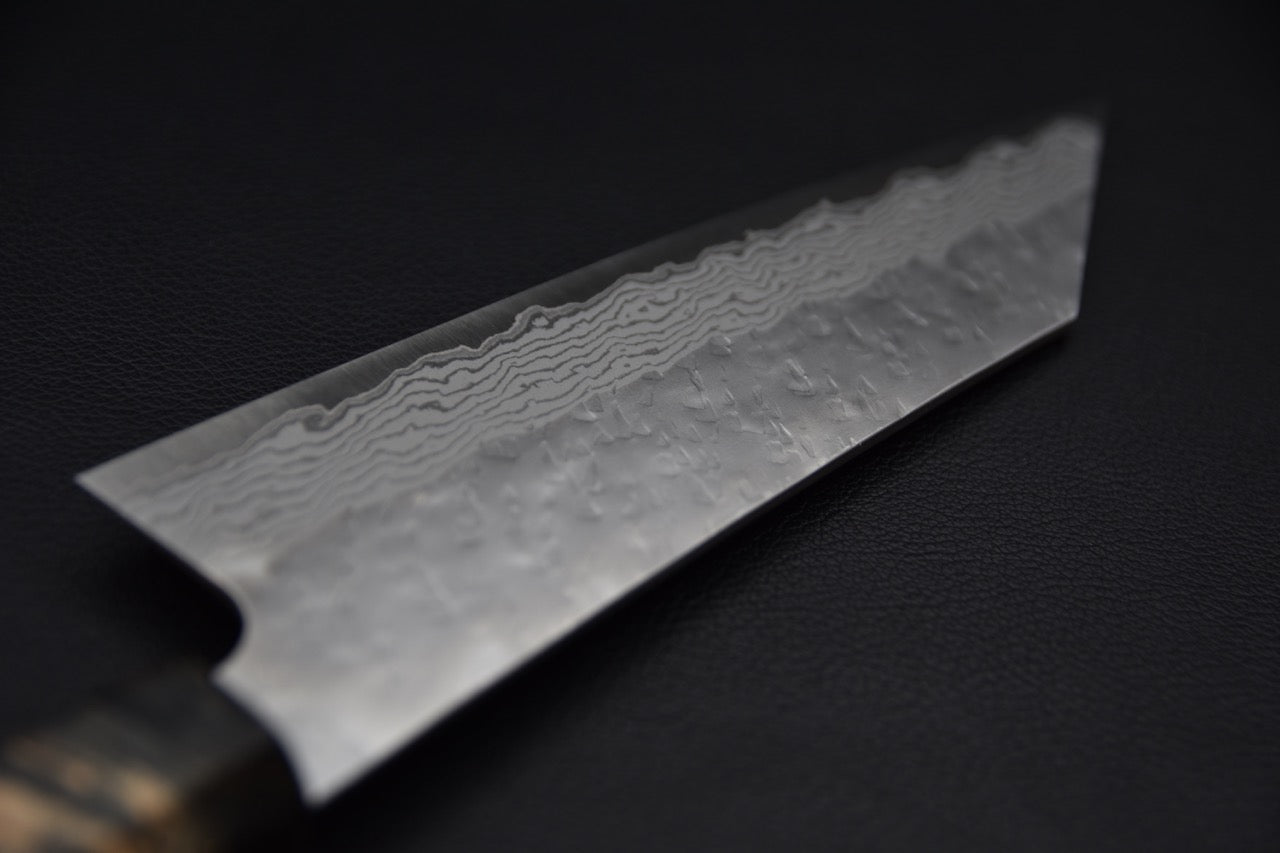 Nigara Hamono VG-10 Tsuchime Damascus Bunka Bouleau