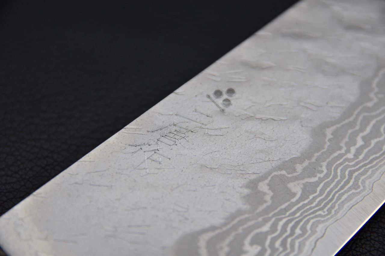 Nigara Hamono VG-10 Tsuchime Damascus Santoku Birch Wood