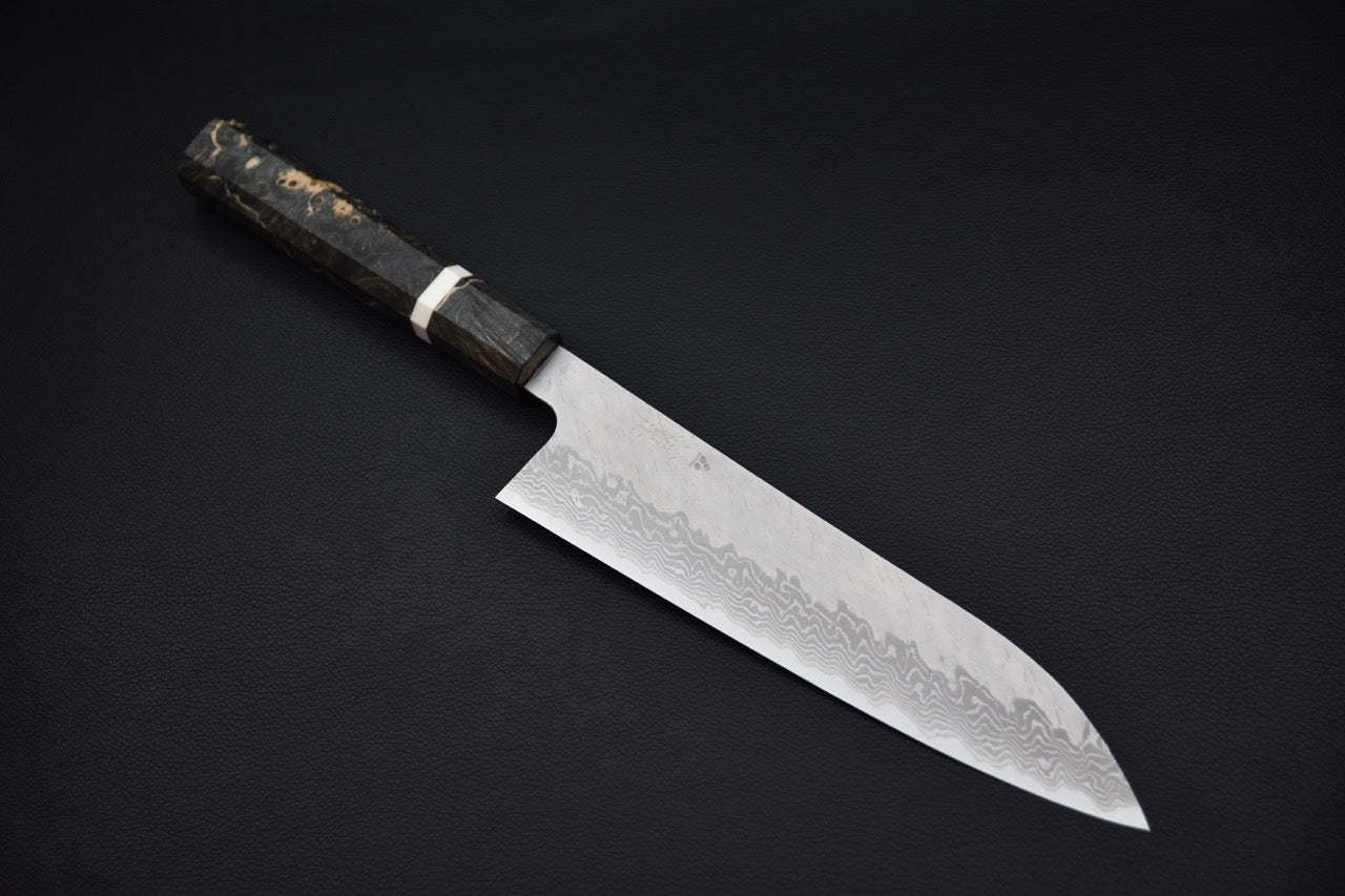 Nigara VG-10 Tuschime Damascus Gyuto 210mm Bouleau