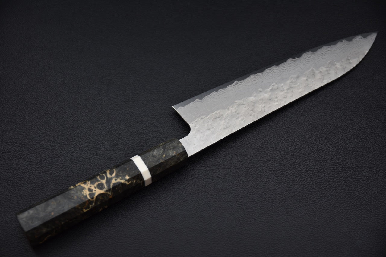 Nigara VG-10 Tuschime Damascus Gyuto 210mm Bouleau