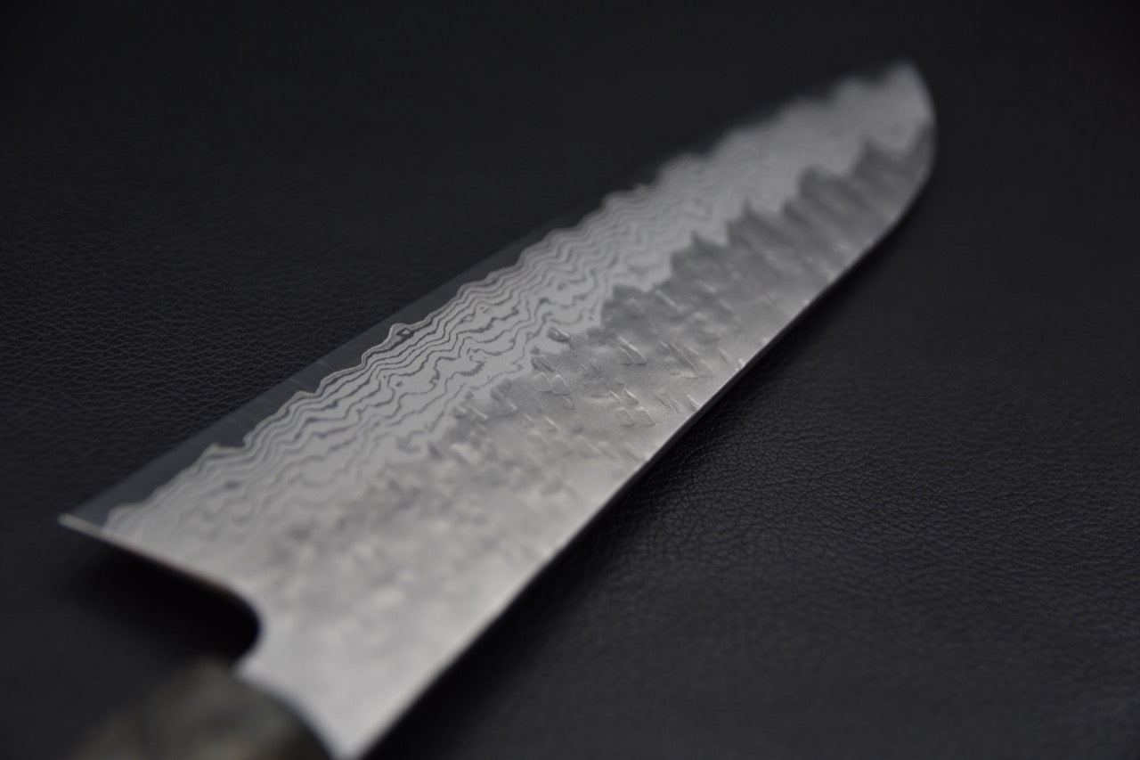 Nigara VG-10 Tuschime Damascus Gyuto 210mm Bouleau