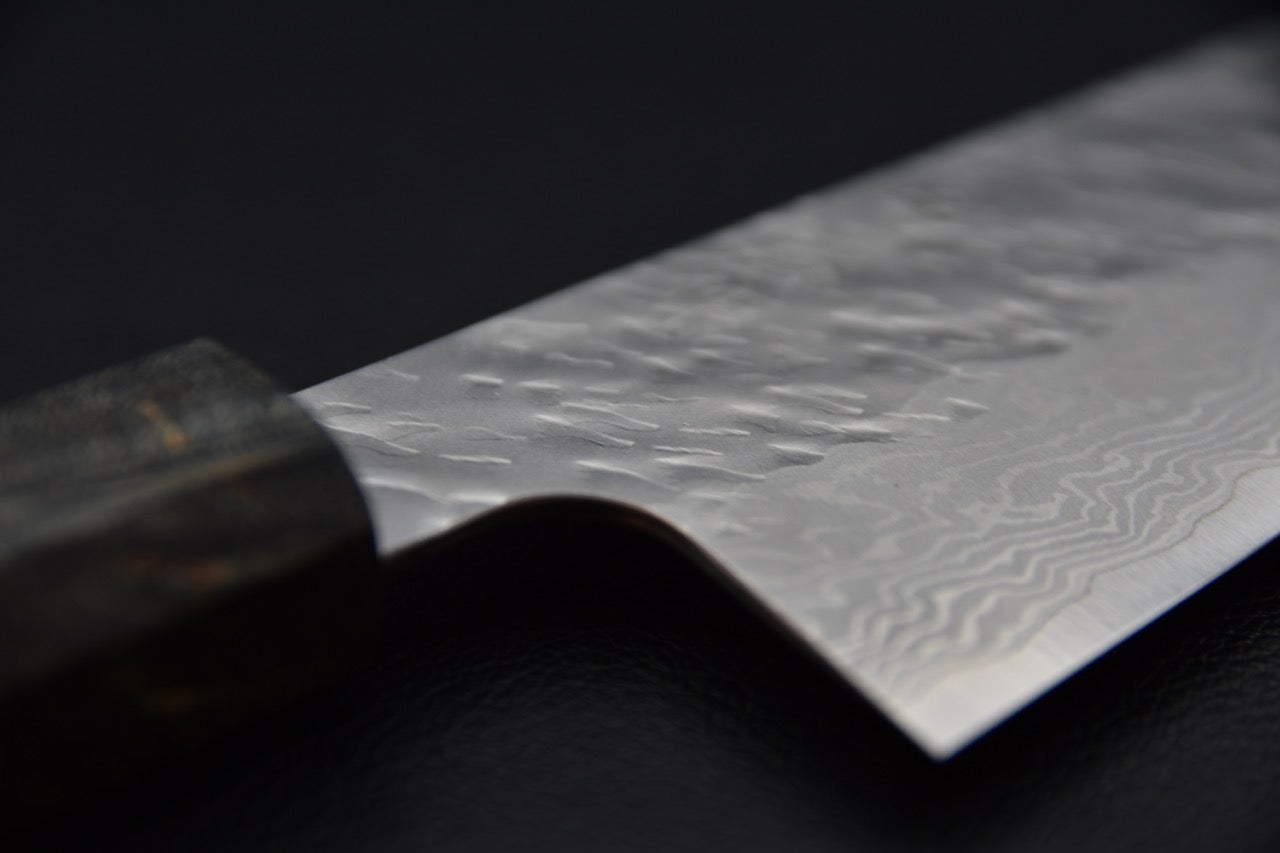 Nigara VG-10 Tuschime Damascus Gyuto 210mm Bouleau