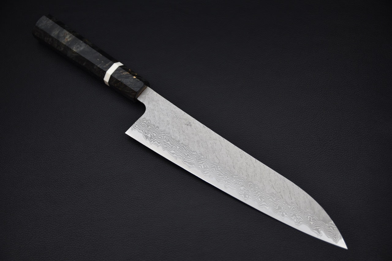 Nigara VG-10 Tuschime Damascus Gyuto 240mm Birch Wood
