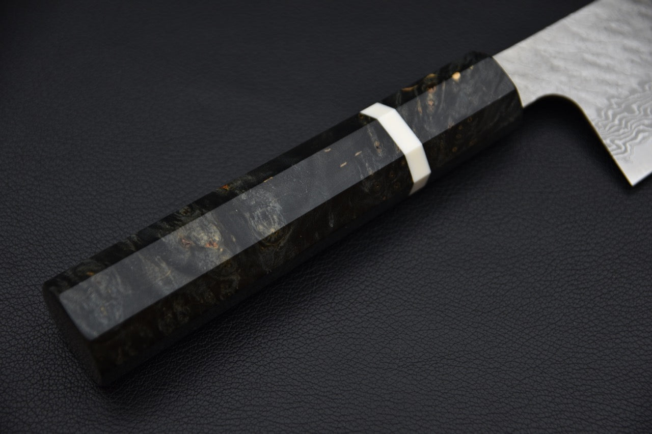 Nigara VG-10 Tuschime Damascus Gyuto 240mm Birch Wood