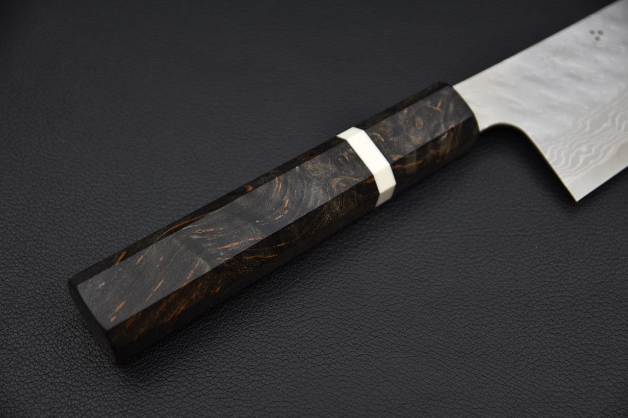 Nigara VG-10 Tuschime Damascus Kiritsuke Gyuto 210mm Bouleau