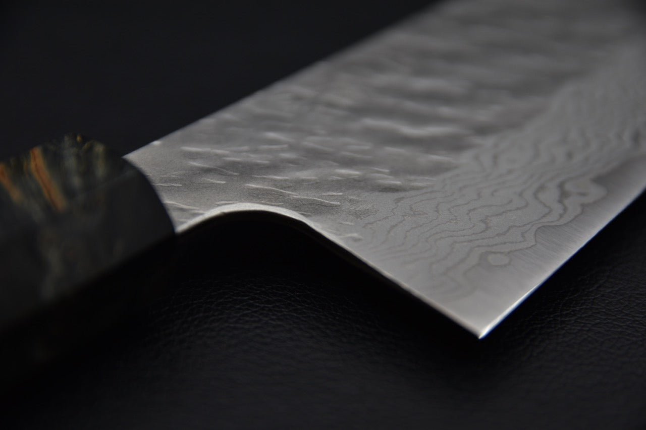 Nigara VG-10 Tuschime Damascus Kiritsuke Gyuto 240mm Bouleau