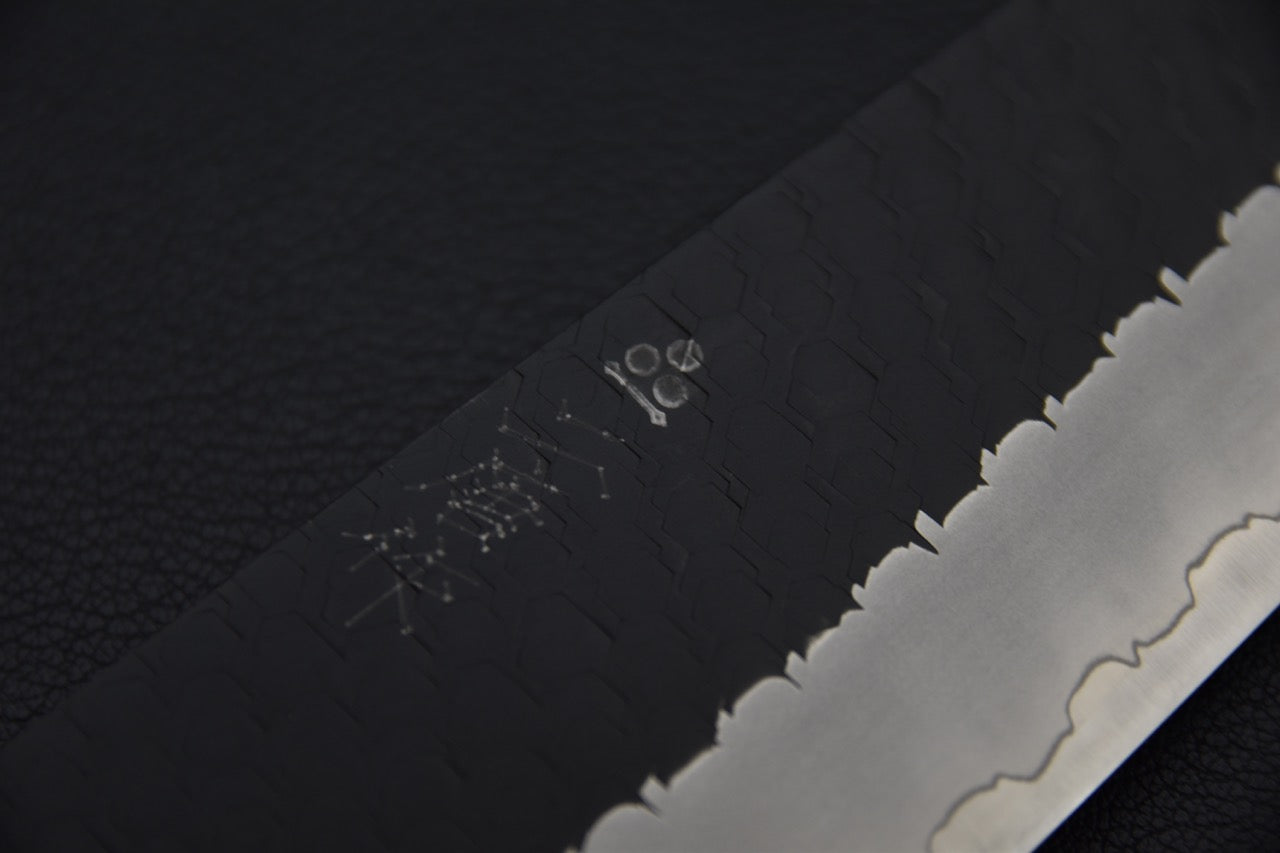 Nigara Hamono SG2 Kurouchi Tsuchime Gyuto 240mm Turquoise