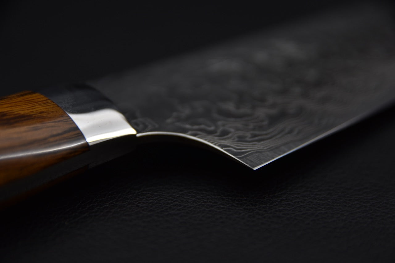 Saji Hamono R2 Diamond Damascus Gyuto 210mm Bois de fer