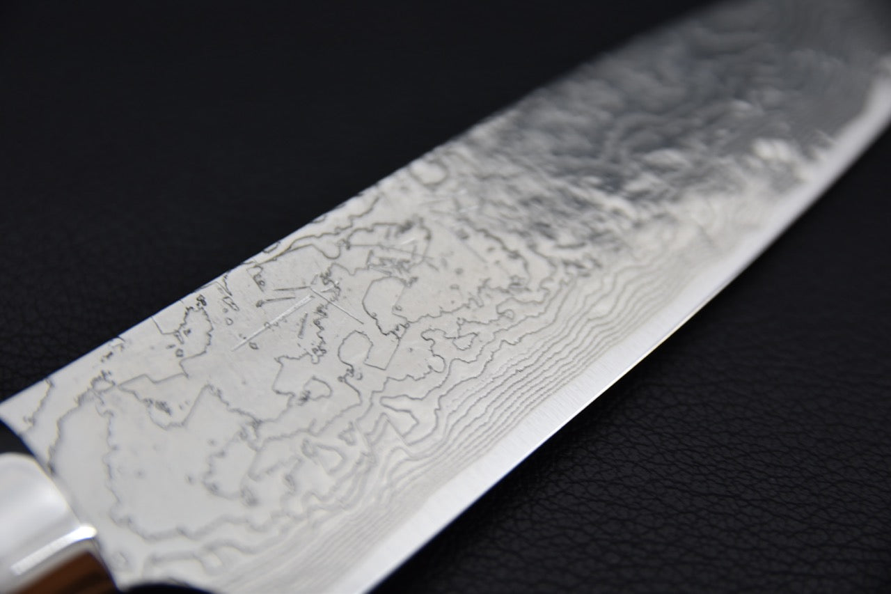 Saji Hamono R2 Diamond Damascus Petty 130mm Bois de fer