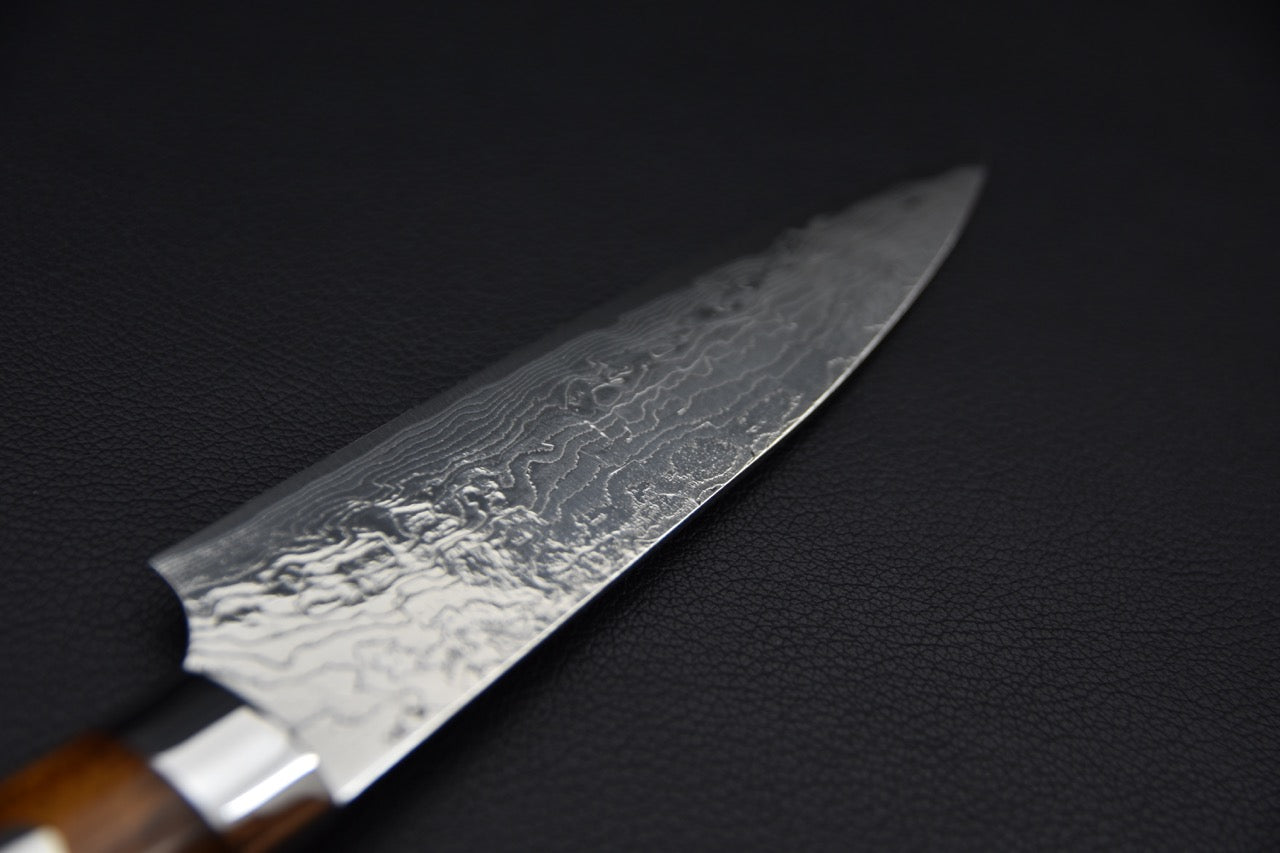 Saji Hamono R2 Diamond Damascus Petty 130mm Bois de fer