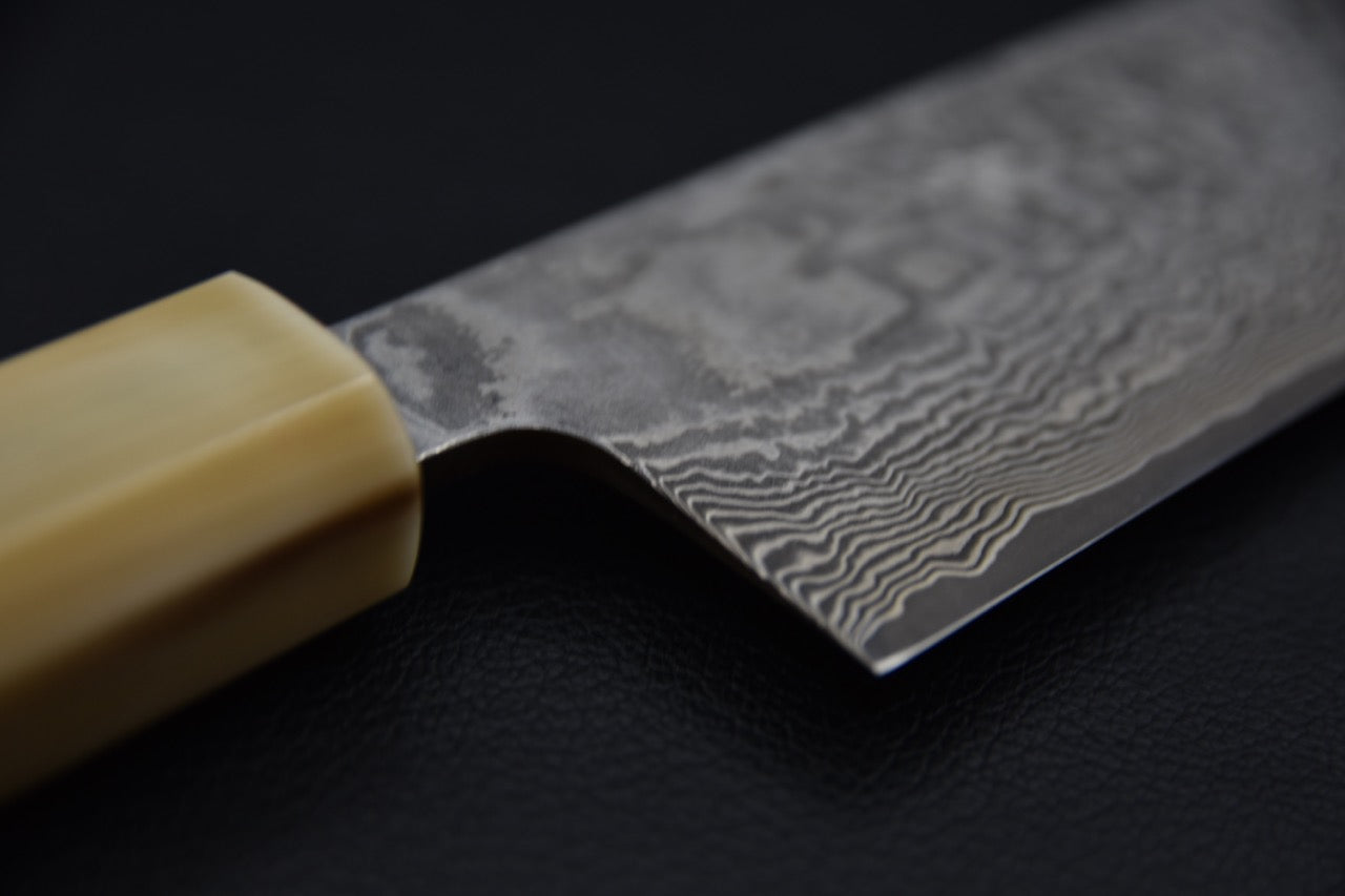 Shiro Kamo SG2 Damascus Kurozome Sujihiki 270mm Ébène